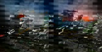 Kars'ta Kütük Ev'de tekrar başlayan yangın söndürüldü