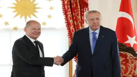 Cumhurbaşkanı Erdoğan, Almanya Başbakanı Scholz'u kabul etti