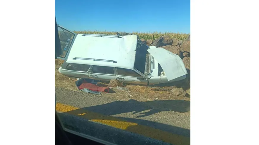  Diyarbakır’da takla atan otomobil hurdaya döndü: 1 ölü, 2 yaralı