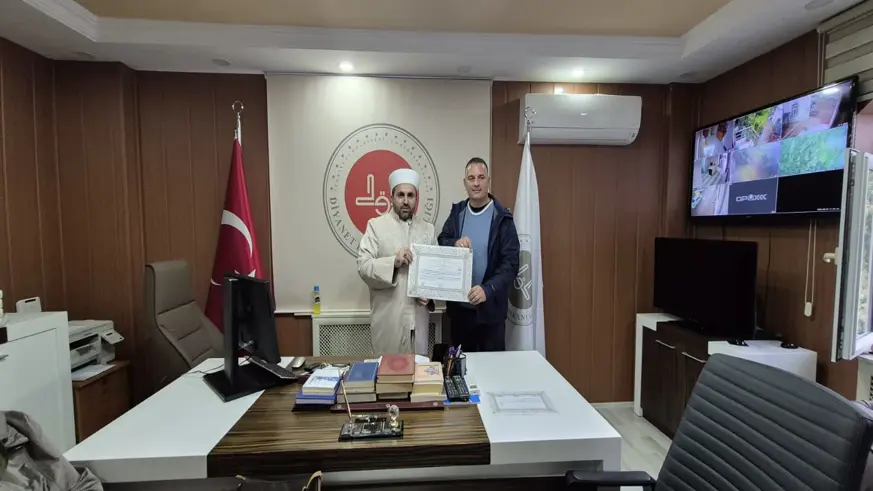 Alman vatandaşı Kastamonu'da Müslüman oldu