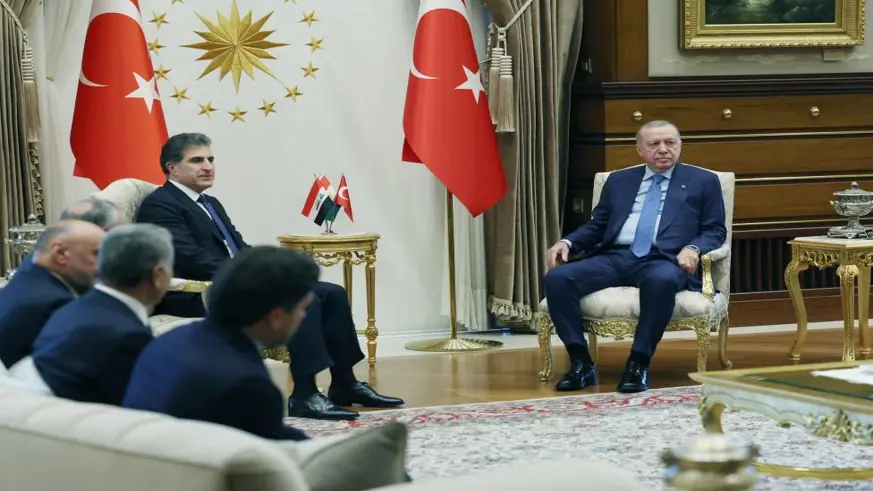 Erdoğan, IKBY Başkanı Barzani’yi kabul etti