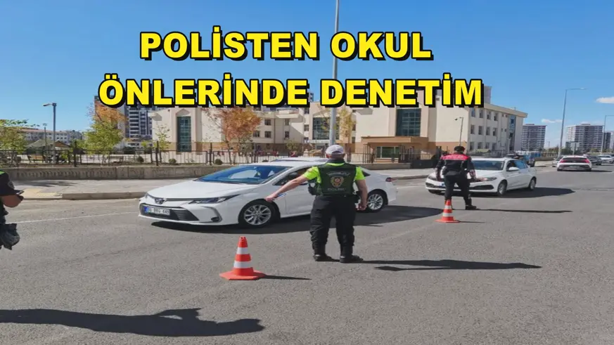 Polisten okul önlerinde denetim