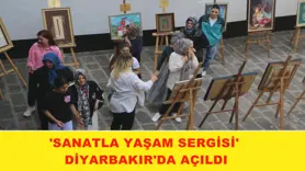 'Sanatla Yaşam Sergisi' Diyarbakır'da açıldı