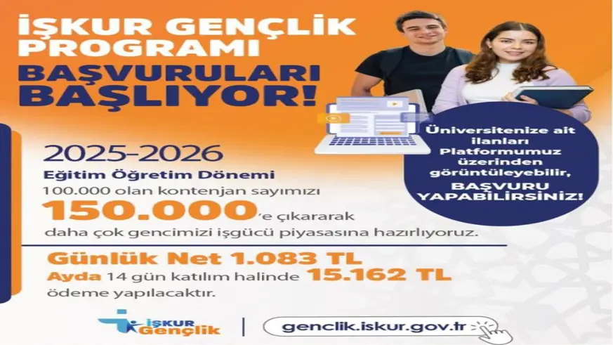 İŞKUR Gençlik Programına başvurular başlıyor