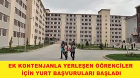 Ek kontenjanla yerleşen öğrenciler için yurt başvuruları başladı