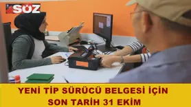 Yeni tip sürücü belgesi için son tarih 31 Ekim