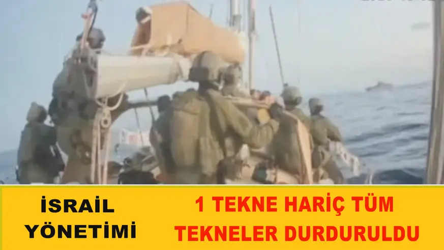 1 tekne hariç tüm tekneler durduruldu