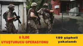 8 İlde uyuşturucu operasyonu