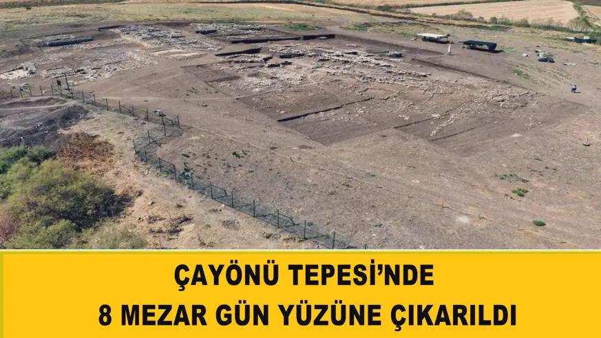 Çayönü Tepesi’nde 8 mezar gün yüzüne çıkarıldı