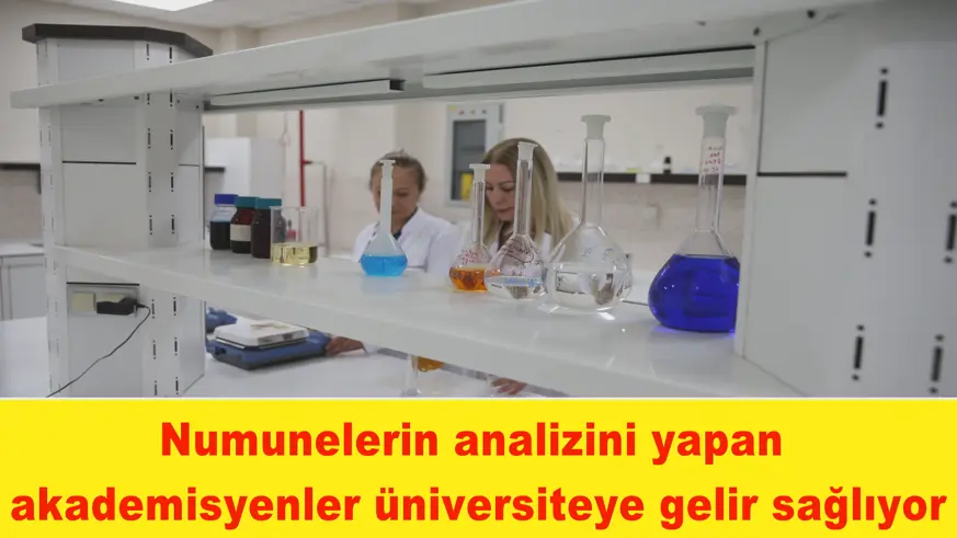 Numunelerin analizini yapan akademisyenler üniversiteye gelir sağlıyor