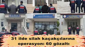 31 ilde silah kaçakçılarına operasyon: 60 gözaltı