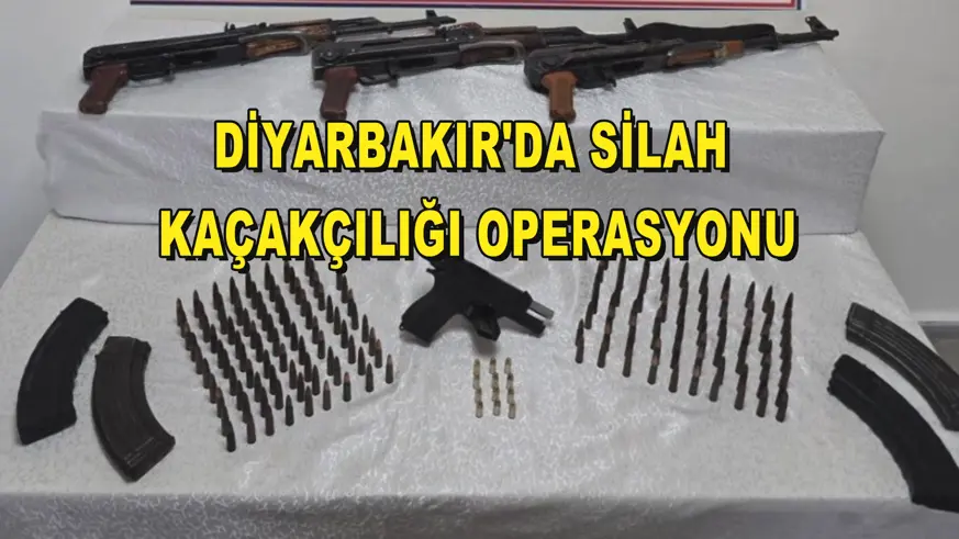 Diyarbakır'da silah kaçakçılığı operasyonu
