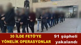 30 ilde FETÖ’ye yönelik operasyonlar