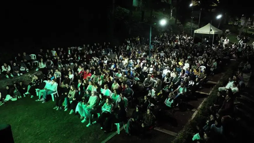 Bursa'da açık havada sinema keyfi