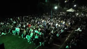Bursa'da açık havada sinema keyfi