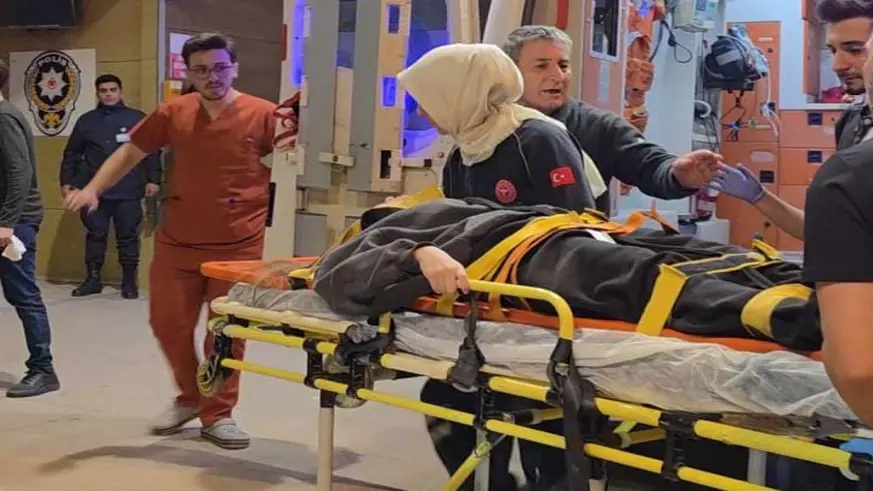 Çamaşır asarken terastan düştü
