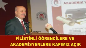 Filistinli öğrencilere ve akademisyenlere kapımız açık