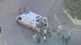 Şişe üzerinden geçen motokurye, dengesini kaybetti