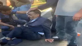 Yolun karşısına geçmeye çalışan yayaya minibüs çarptı