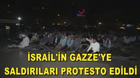 İsrail'in Gazze'ye saldırıları protesto edildi