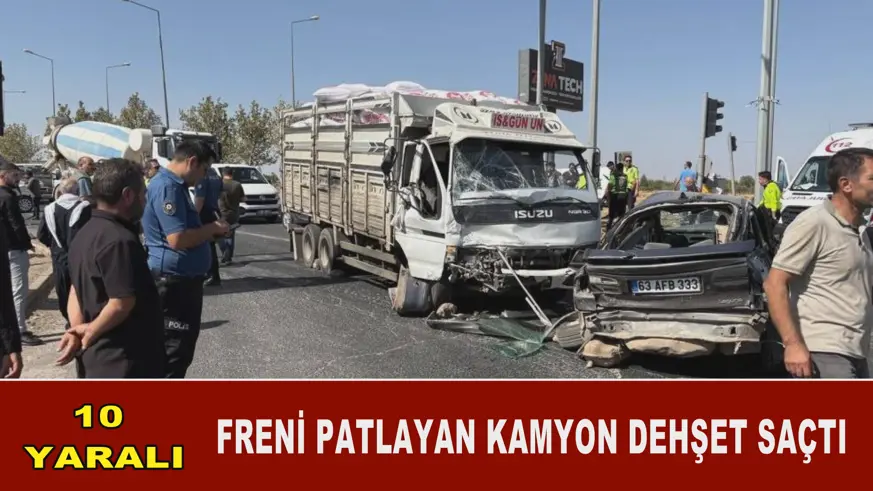 Diyarbakır'da freni patlayan kamyon dehşet saçtı