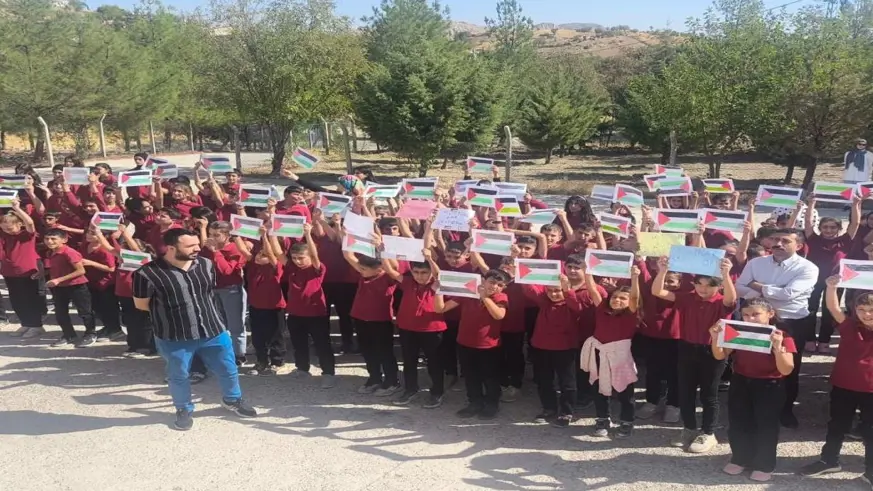Dicle'de öğrencilerden Gazze'ye destek çalışması
