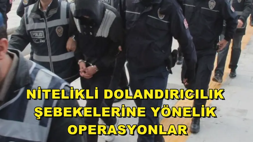 Nitelikli dolandırıcılık şebekelerine yönelik operasyonlar