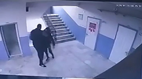 Okul müdürü otizmli öğrenciyi merdivenlerden itti