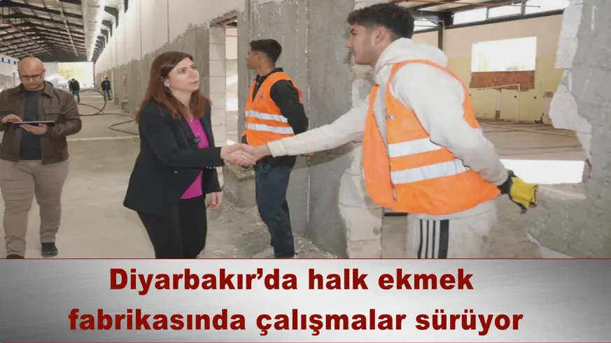 Diyarbakır’da halk ekmek fabrikasında çalışmalar sürüyor