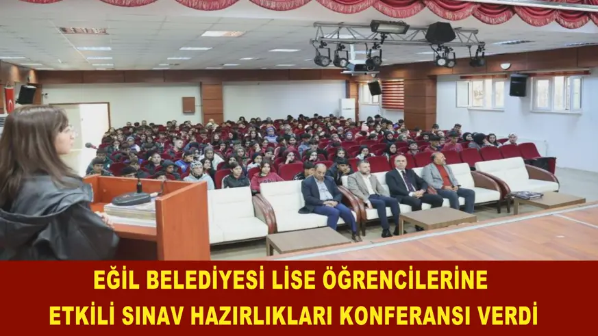 Lise öğrencilerine etkili sınav hazırlıkları konferansı