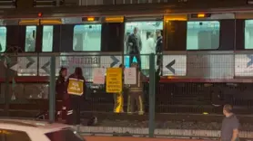 Raylara atlayan şahıs öldü