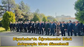 Diyarbakır'da Öğretmenler Günü  dolayısıyla tören düzenlendi