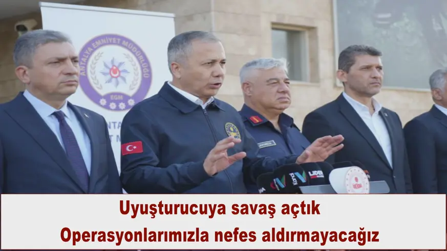 Uyuşturucuya savaş açtık