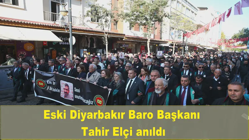 Eski Diyarbakır Baro Başkanı Tahir Elçi anıldı