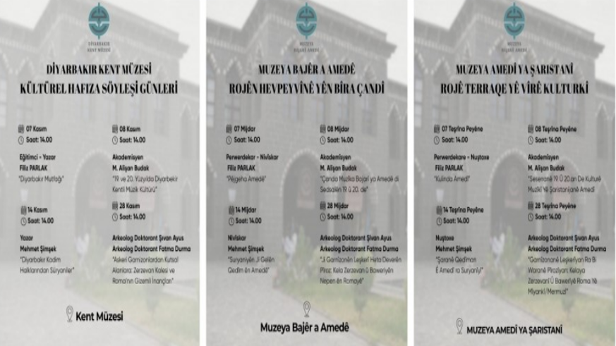 Kent Müzesinde 'kültürel hafıza söyleşileri' gerçekleştirilecek