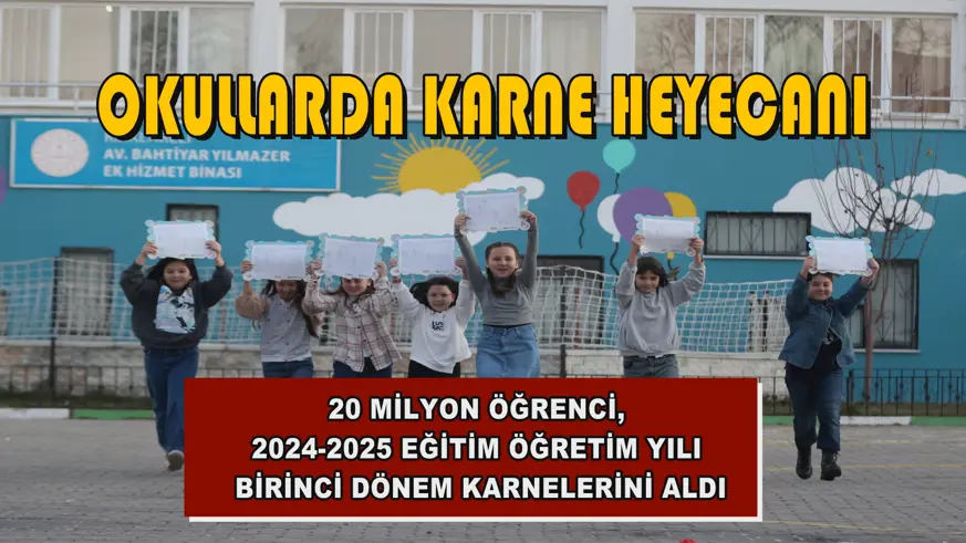 Okullarda karne heyecanı