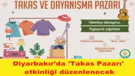 Takas Pazarı' etkinliği düzenlenecek