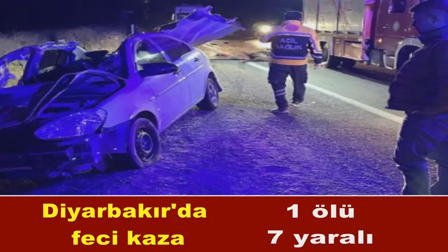 Diyarbakır'da feci kaza