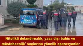Nitelikli dolandırıcılık, yasa dışı bahis ve  müstehcenlik' suçlarına yönelik operasyonlar