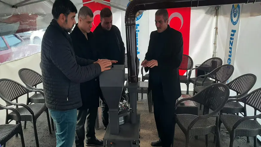 Paletli soba önünde Adalet arayışı