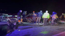 Çanakkale'de 2 otomobil çarpıştı