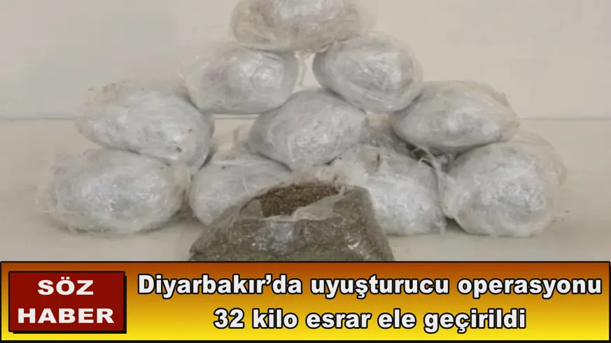 32 kilo esrar ele geçirildi