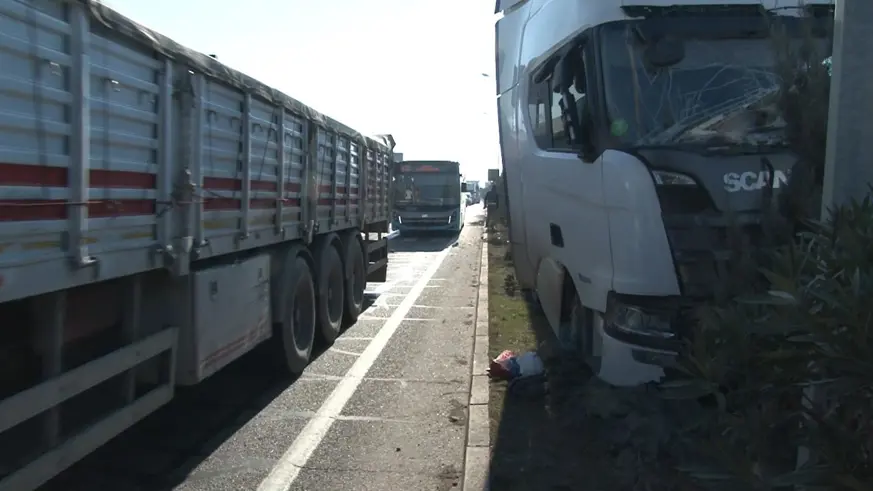 Trafik kazası:1 yaralı 