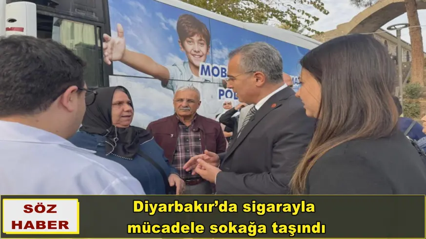 Diyarbakır’da sigarayla  mücadele sokağa taşındı