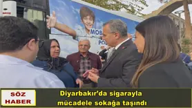 Diyarbakır’da sigarayla  mücadele sokağa taşındı