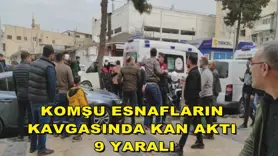 Komşu esnafların kavgasında kan aktı