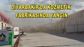 Diyarbakır'da kozmetik fabrikasında yangın