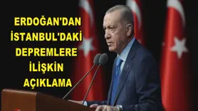 Erdoğan'dan, İstanbul'daki depremlere ilişkin açıklama