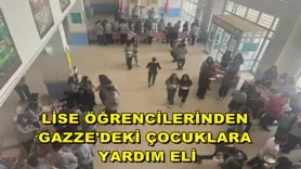 Lise öğrencilerinden Gazze'deki çocuklara yardım eli