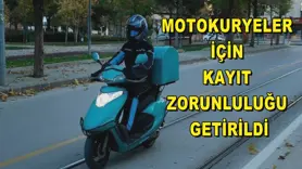Motokuryeler için kayıt zorunluluğu getirildi